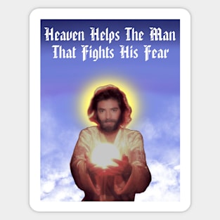 Heaven Helps The Man Sticker